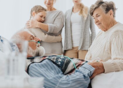 Man dying in hospital